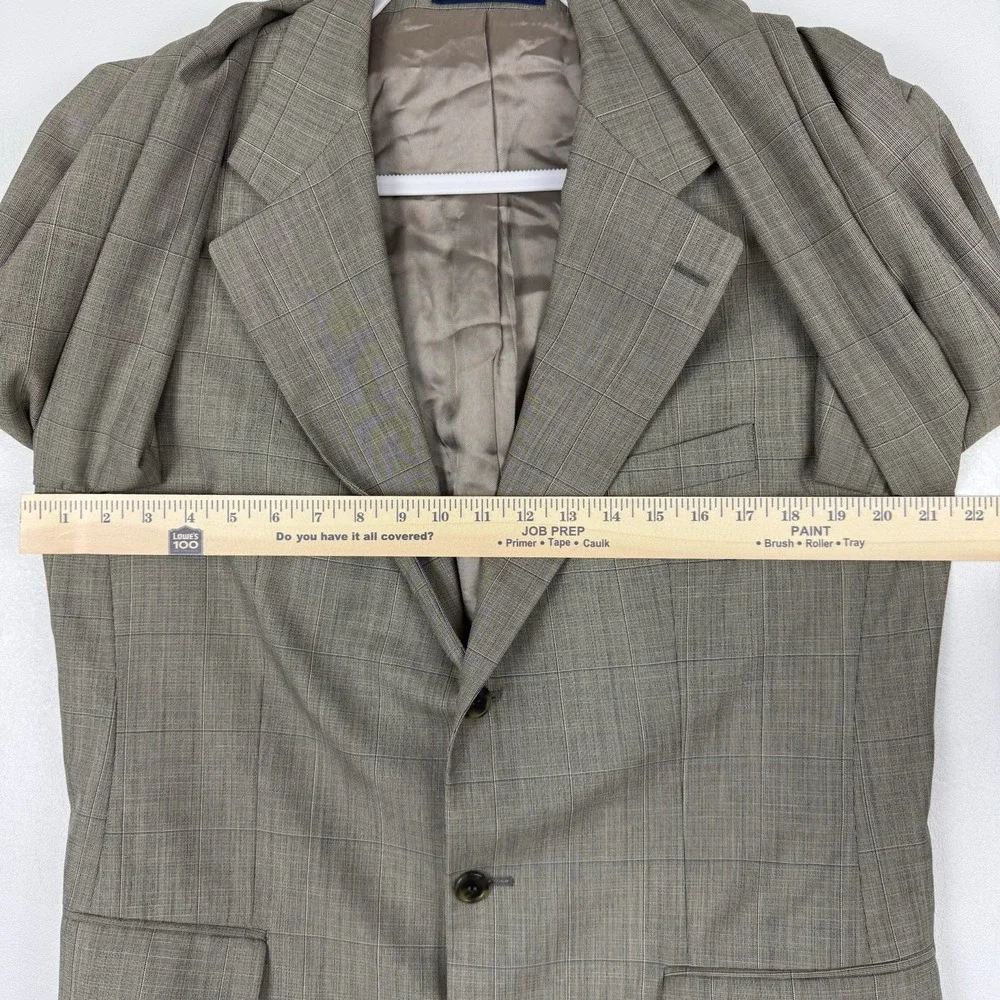 Vintage Chaps By Ralph Lauren Blazer Men's‎ 41L Tan Sports Coat Pure Virgin Wool